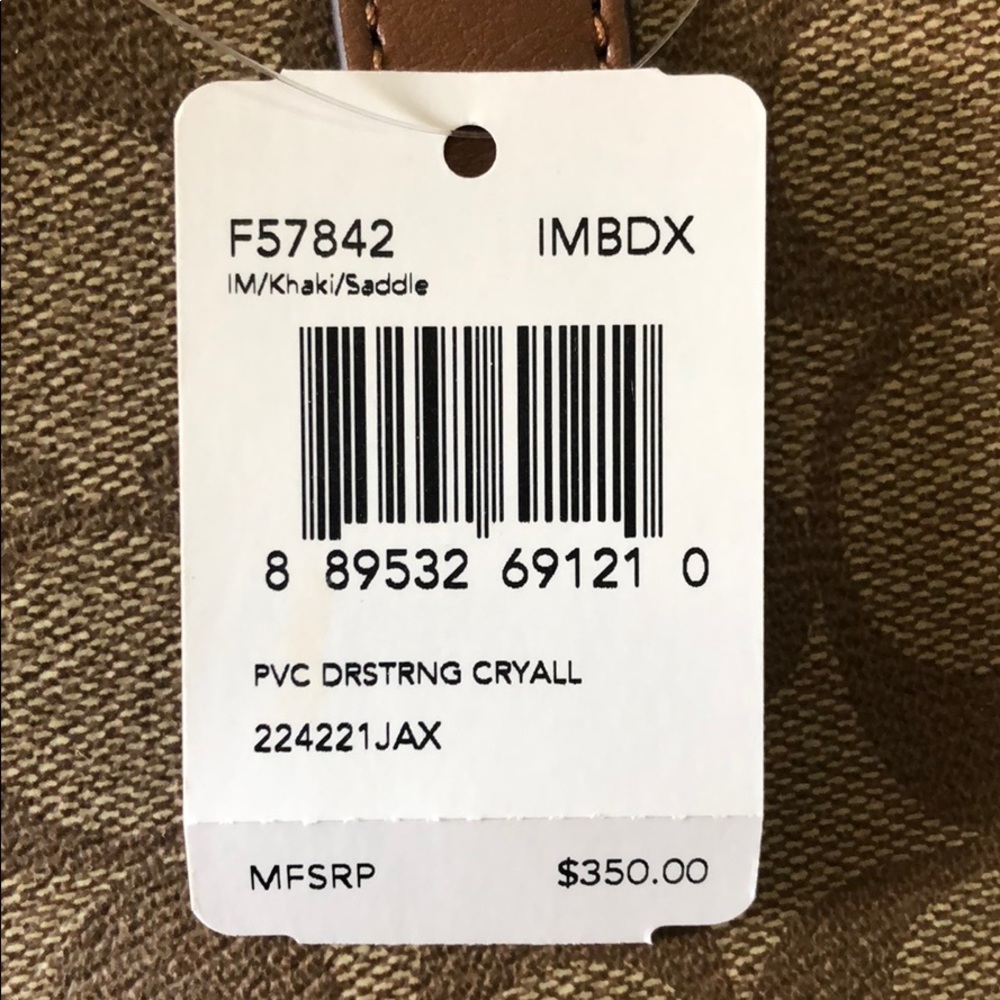 Coach Brown Drawstring Purse - Picture 7 of 7